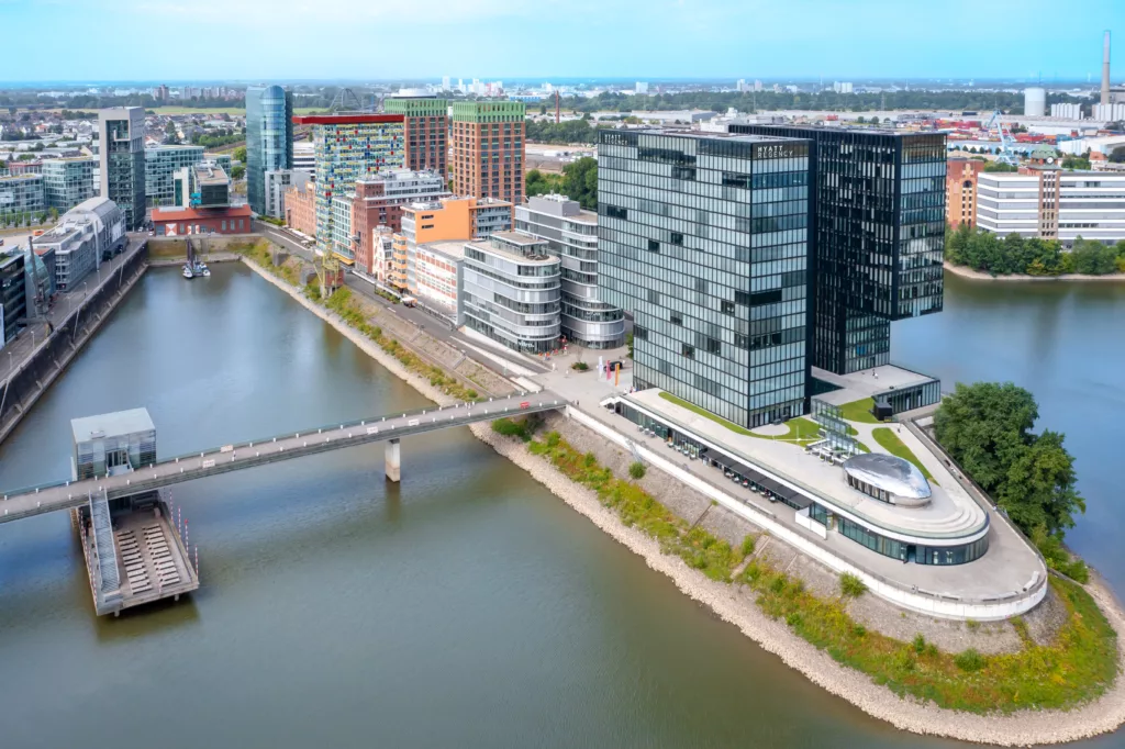 Medienhafen In Düsseldorf, Deutschland