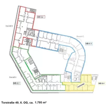 Torstraße 49, 6. OG, ca. 1.795 m²